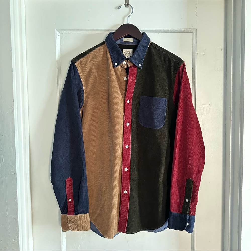 J.Crew Slim Fit Corduroy “Fun Shirt” Men’s Size Medium